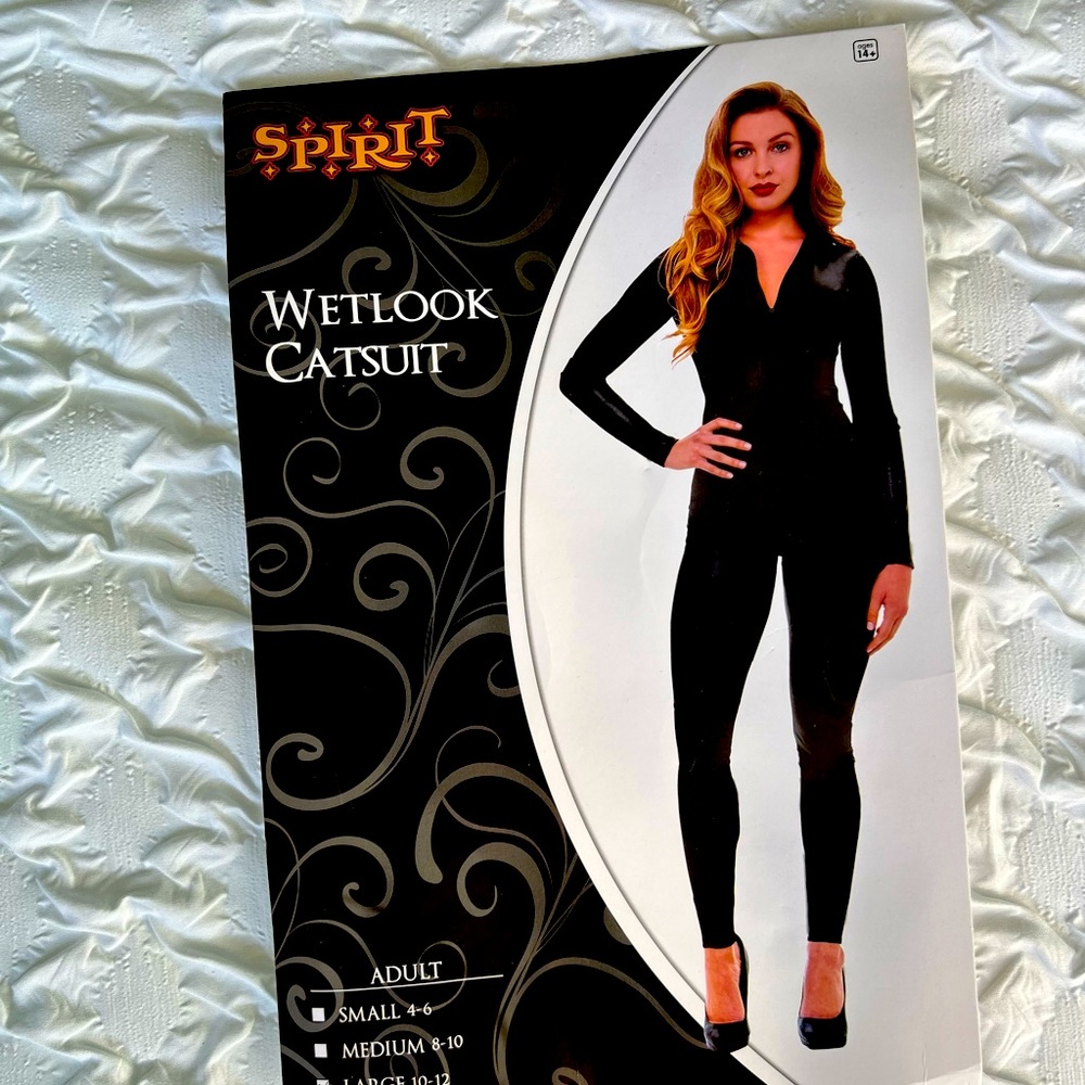 Wet look Catsuit Halloween Costume